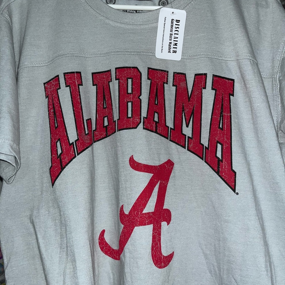 Alabama cropped oversized tee. Three Square by Royce Apparel (from Academy)